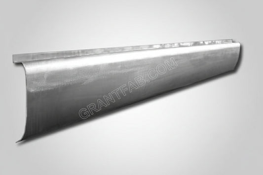 A silver aftermarket rollpan for a 88-98 Chevy Fleetside vehicle.