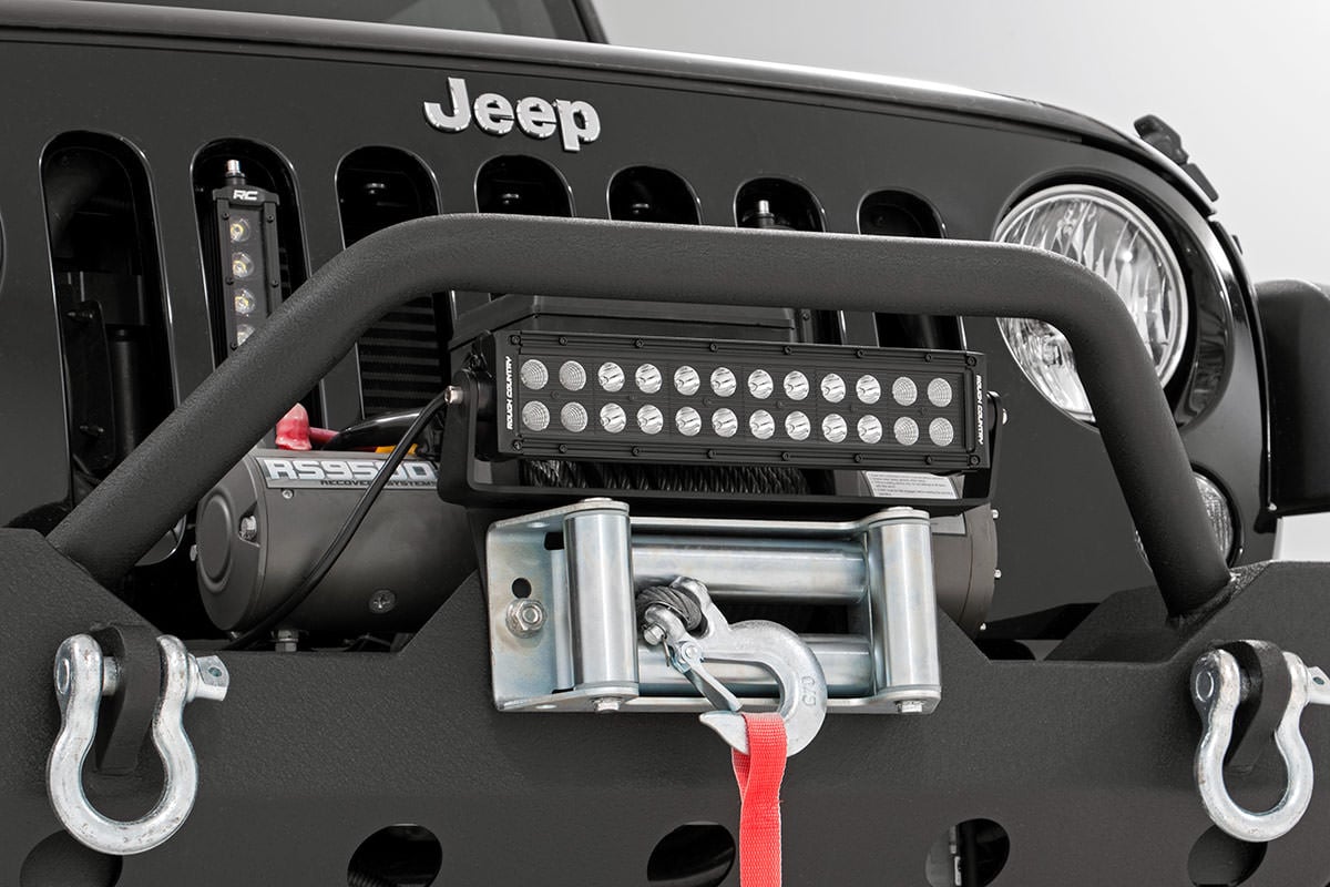 Rough Country 12 Inch LED Light Bar - mounted install
