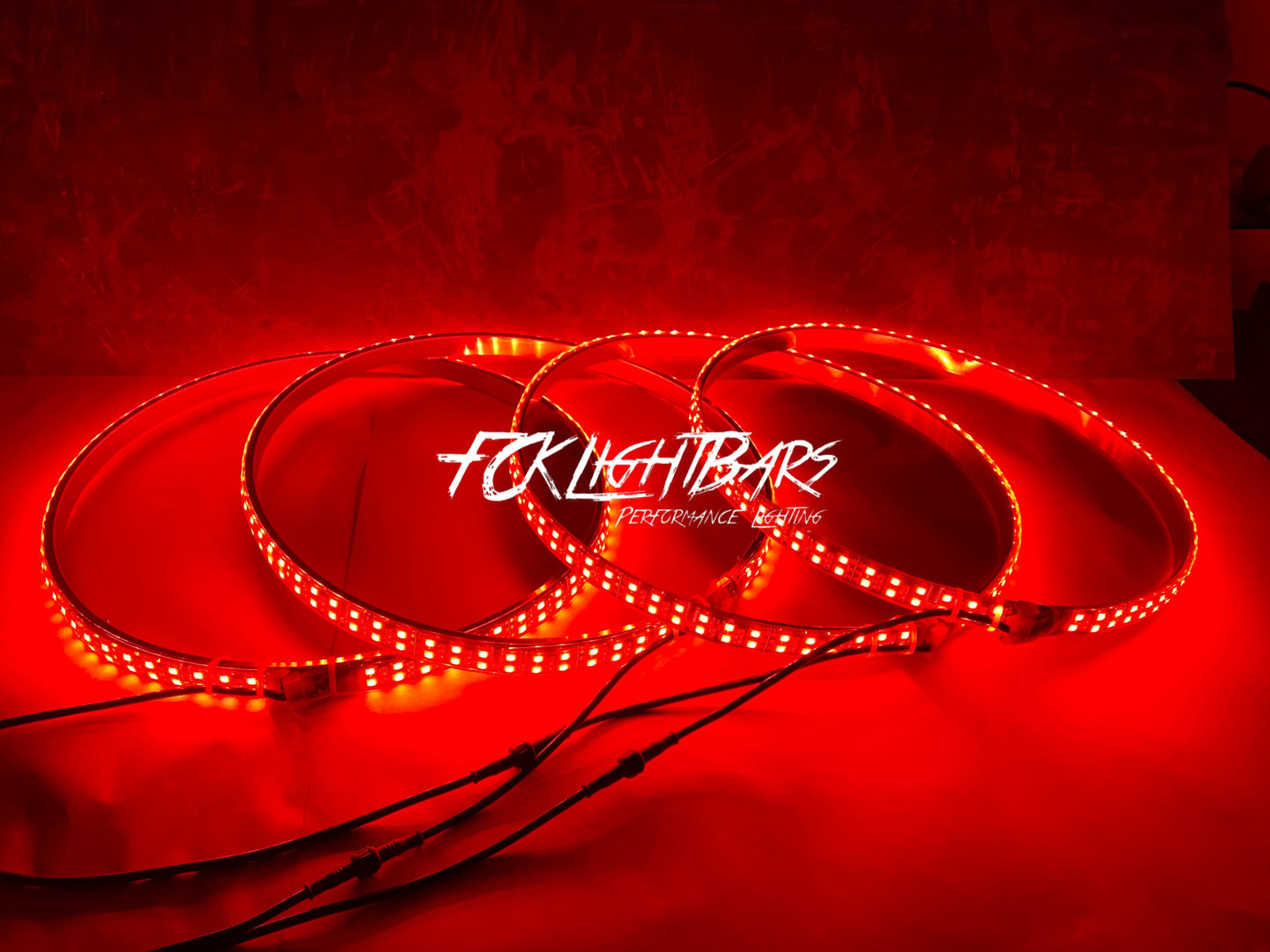 high intensity wheel lights red