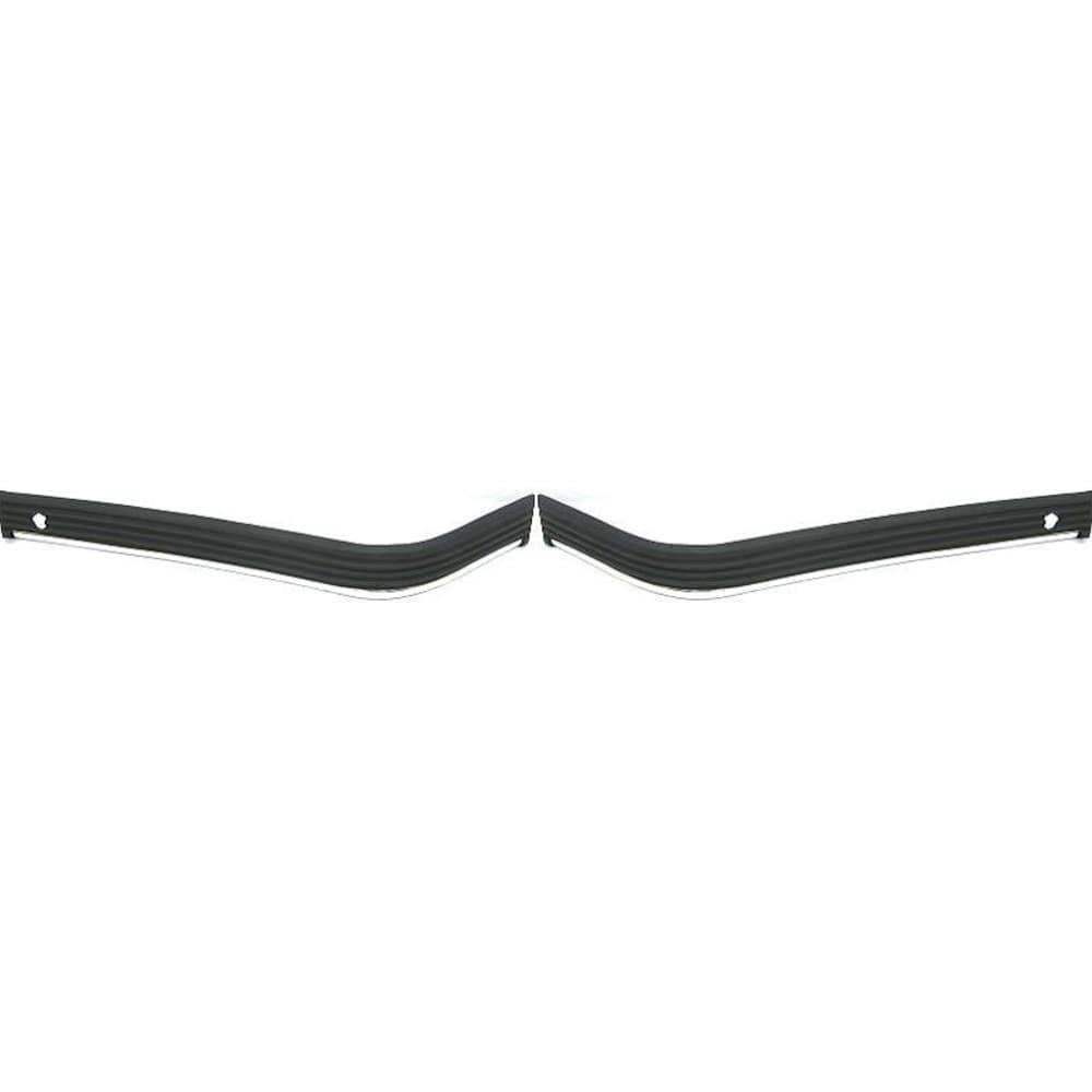 1988-2002 Chevy/GMC C/K Full Size Pickup Front Bumper Molding Set - RH & LH, Chrome, 2-Piece Type
