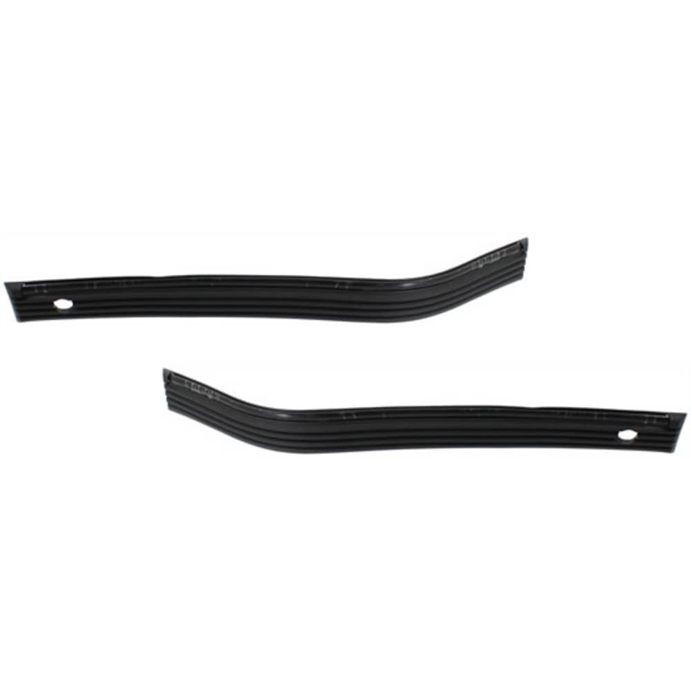 1988-2002 Chevy/GMC C/K Full Size Pickup Front Bumper Molding Set - RH & LH, Black, 2-Piece Type