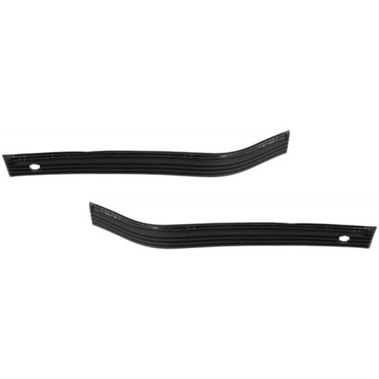 1988-2002 Chevy/GMC C/K Full Size Pickup Front Bumper Molding Set - RH & LH, Black, 2-Piece Type