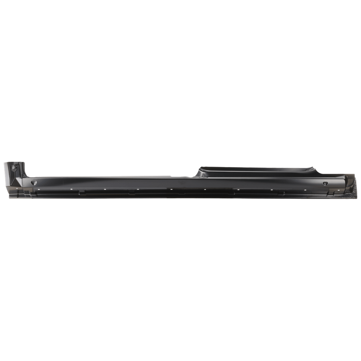 Slip-on rocker panel detail view