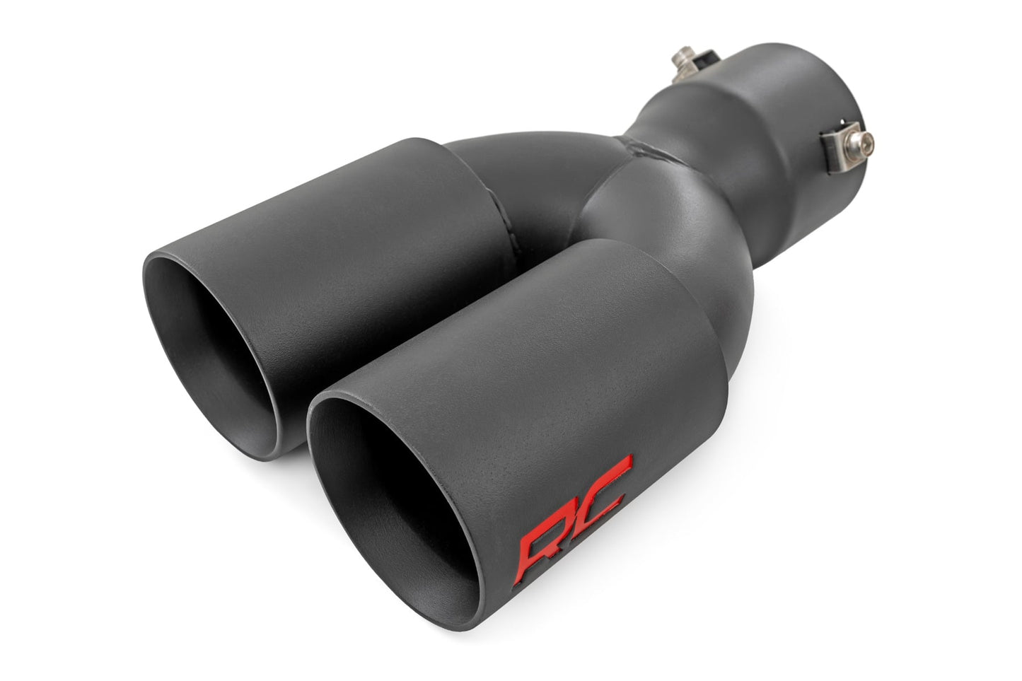 Rough Country black exhaust tip single inlet dual outlet