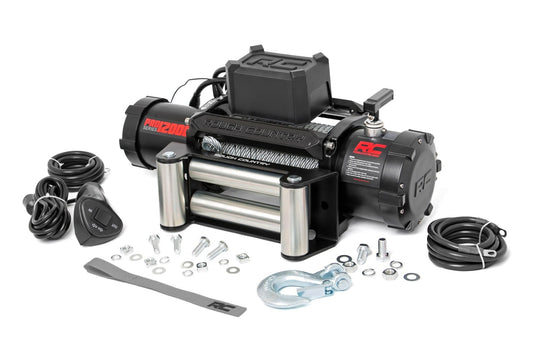 Rough Country 12000 lb Pro Series winch steel cable