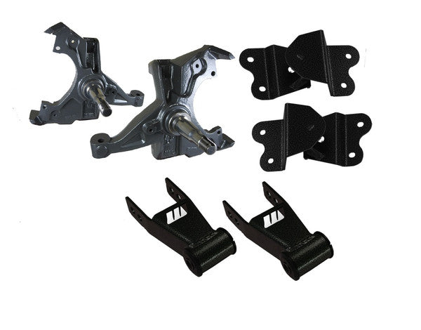 McGaughys 2/4 Deluxe Drop Kit - 1988-1999 Chevy/GMC C2500/C3500