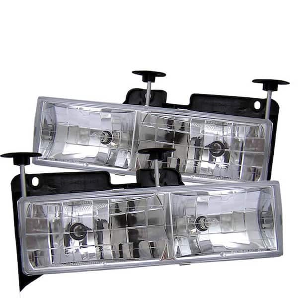 Spyder Signature Crystal Glass Headlights - Chrome - SKU 5012388