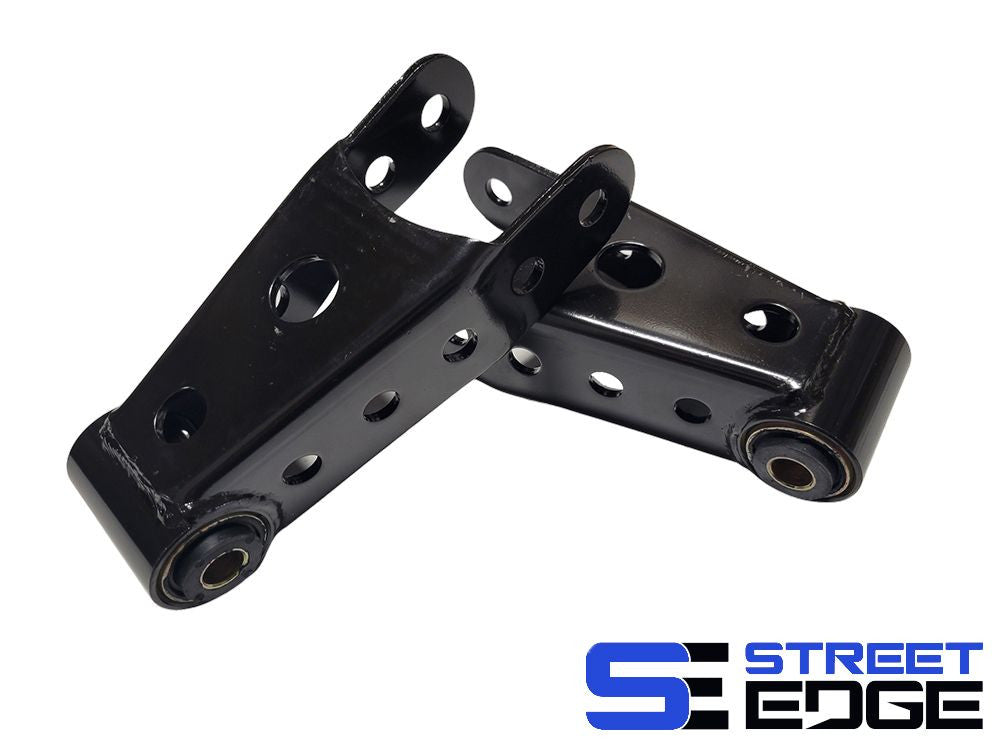 Street Edge rear 1 inch drop shackles for Chevy GMC 1500 2500 3500 Silverado Sierra