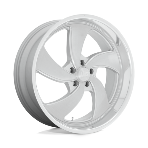U134 Desperado 22x8.5 Silver Brushed Milled Diamond Cut