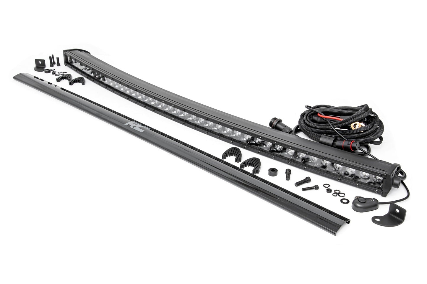 Rough Country 40 Inch Black Series Curved Single Row LED Light Bar - main view
