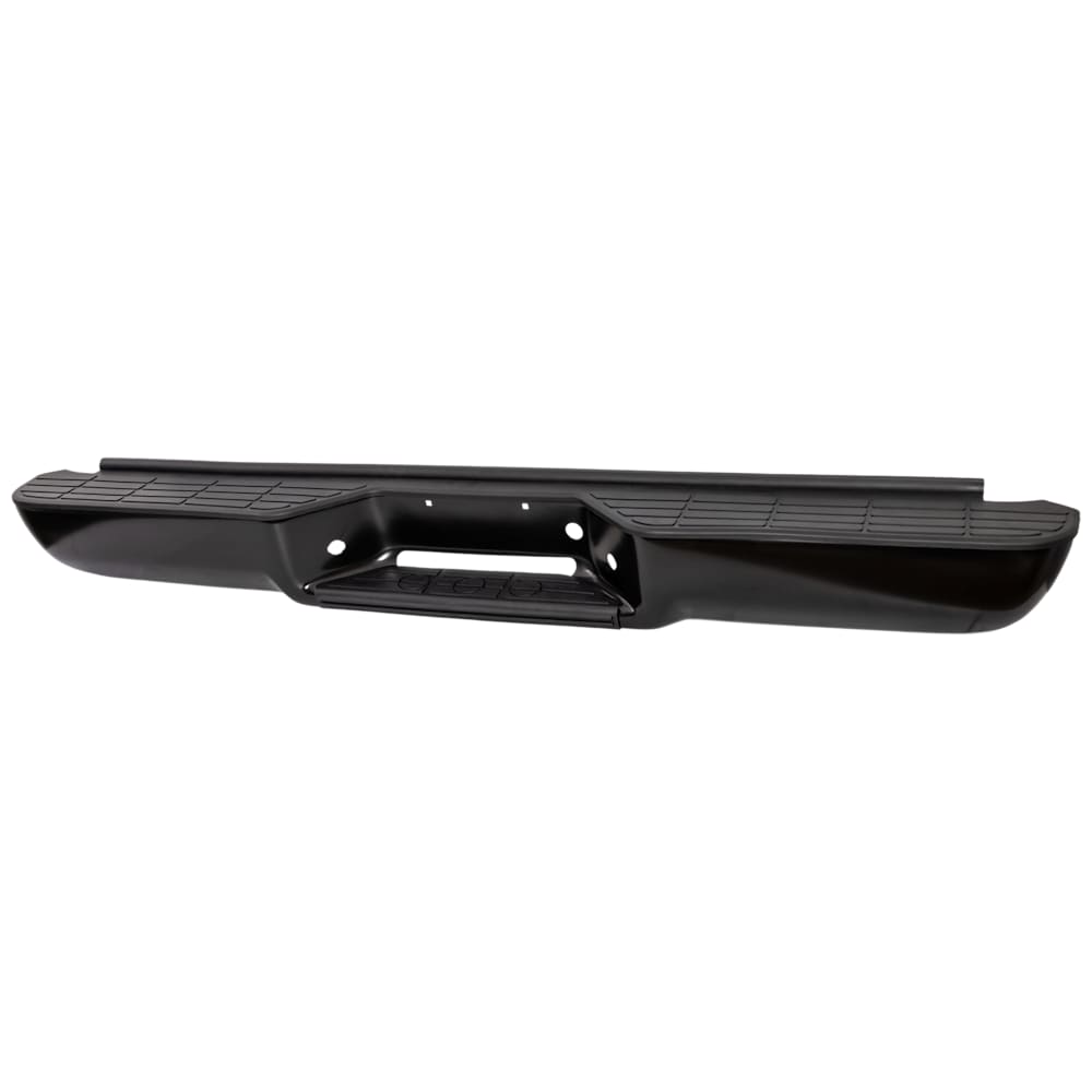 1988-2000 Chevy/GMC C/K Series Step Bumper - Face Bar & Pad, Powdercoated Black, Fleetside