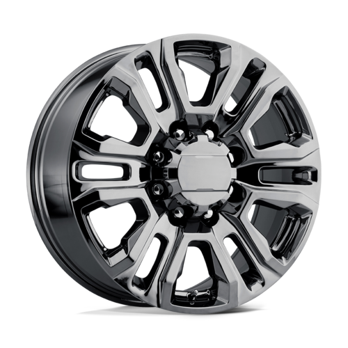Performance Replicas PR207 OBS 8-lug wheel Black w/ Chrome Lip for 1988-1999 Chevy/GMC C/K2500/C/K3500 trucks