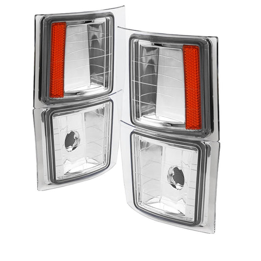 xTune 4-Piece Corner Lights - Chrome - SKU 5064424